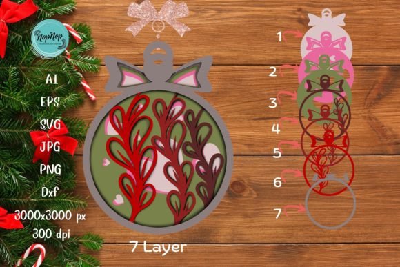 3D Christmas Ornament 002
