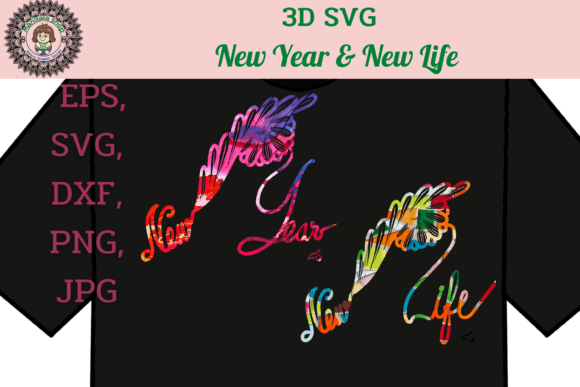 3D SVG New Year New Life: A Creative Boost for Your Digital Design Projects