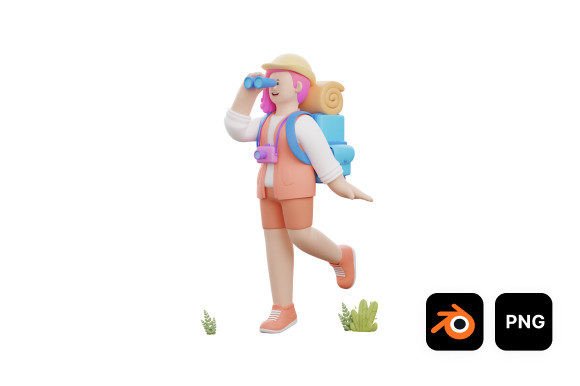 3D Woman Going Adventure: A Strategic Tool for Modern Design and Communication