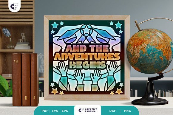 And the Adventure Begins 3D Shadow Box