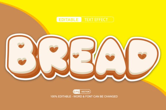 Bread 3D Editable Text Effect Vector: A Strategic Tool for Creative Professionals