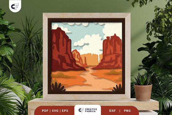 Canyon 3D Layered Paper Cut SVG: A Strategic Tool for Creative Expression and Practical Application