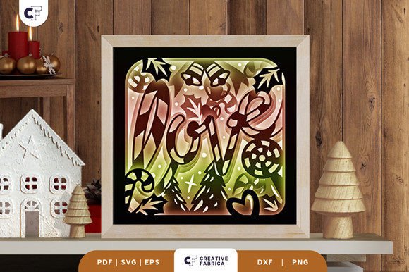 Christmas Candy Love 3D Shadow Box: A Creative Way to Celebrate the Season