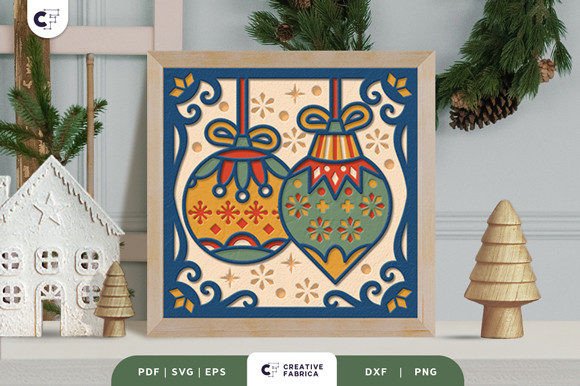 Christmas Hanging Bauble 3D Shadow Box: A Creative Holiday Project for All Skill Levels