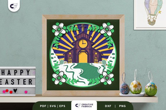 Easter Church 3D Shadow Box: A Creative and Spiritual Craft Project