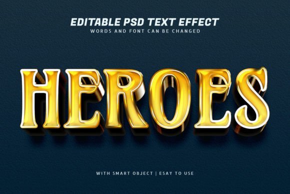 Heroes 3d Yellow Text Effect Editable: A Strategic Tool for Creative and Professional Success