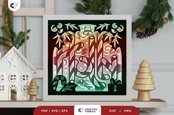 Holly Christmas Candy 3D Shadow Box: A Creative Holiday Project for Crafters