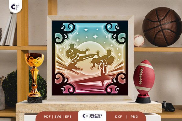 Karate 3D Layered Paper Cut SVG: A Creative Tool for Craft Enthusiasts