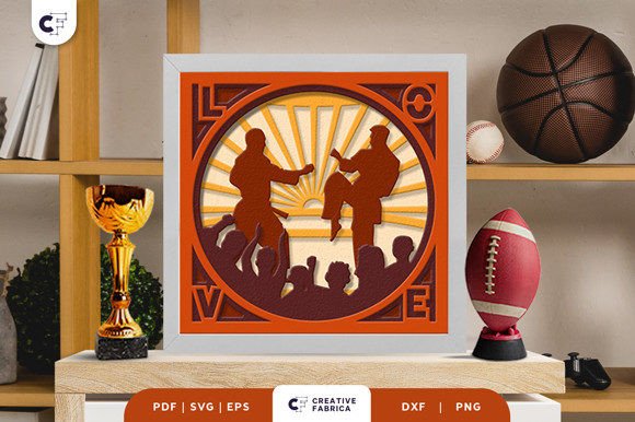 Karate 3D Shadow Box: A Creative and Functional Art Project