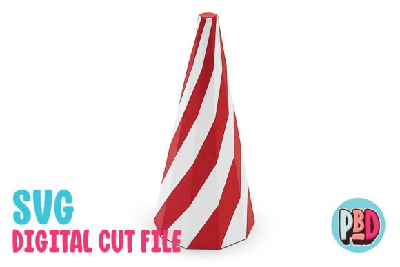 Peppermint Christmas Tree 3D Papercraft