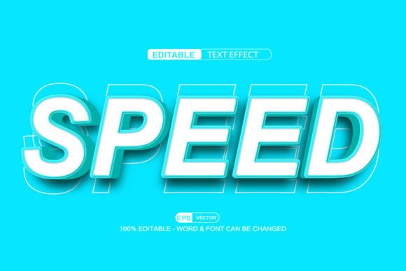 Revolutionizing Design: The Power of Speed 3D Editable Text Effect Vector