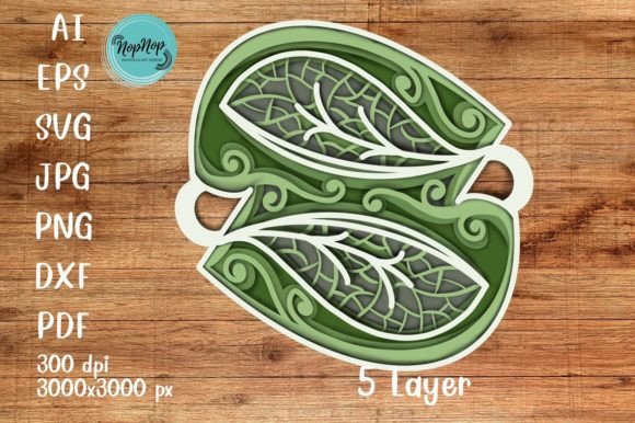 Twin Leaves Mandala 3D DVG: A Modern Digital Art Solution for Creators and Businesses