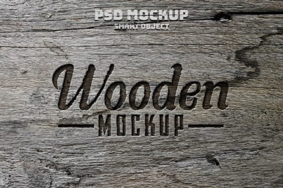 Wood 3d Mock Up Realistic Premium PSD: A Versatile Design Tool for Modern Projects